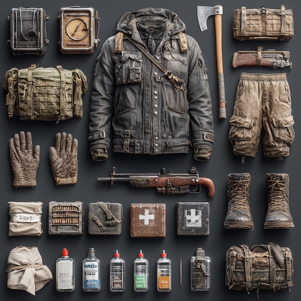 Экипировка в реалистичном survival / post-apocalyptic стиле