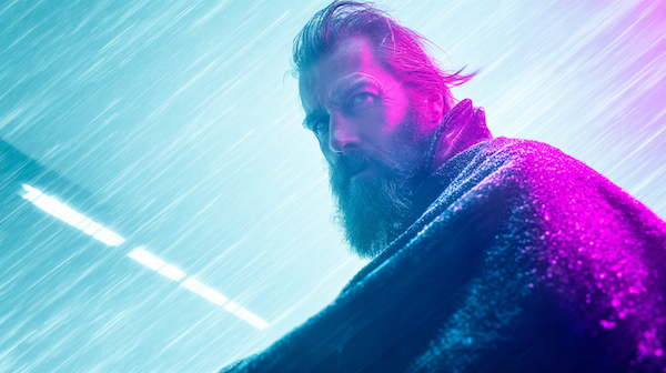 Cyberpunk Blizzard Icon: как сделать культовый персонажный постер в неоновой метели